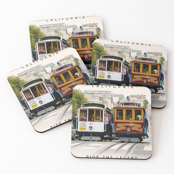 Item preview, San Francisco Cable Cars – Ride the Legend Travel Poster designed and sold by PIXEL POP DESIGNS - Beyond the Norm!.