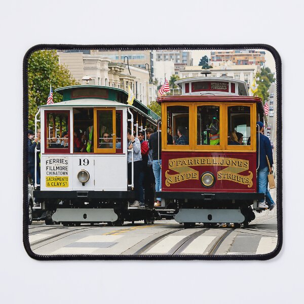 Item preview, San Francisco Cable Cars – Ride the Legend Travel Poster designed and sold by PIXEL POP DESIGNS - Beyond the Norm!.