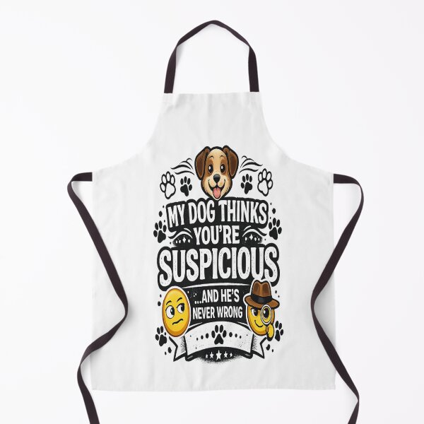 Item preview, Funny Dog Lover Shirt – My Dog Thinks You're Suspicious and He's Never Wrong designed and sold by sosservice.