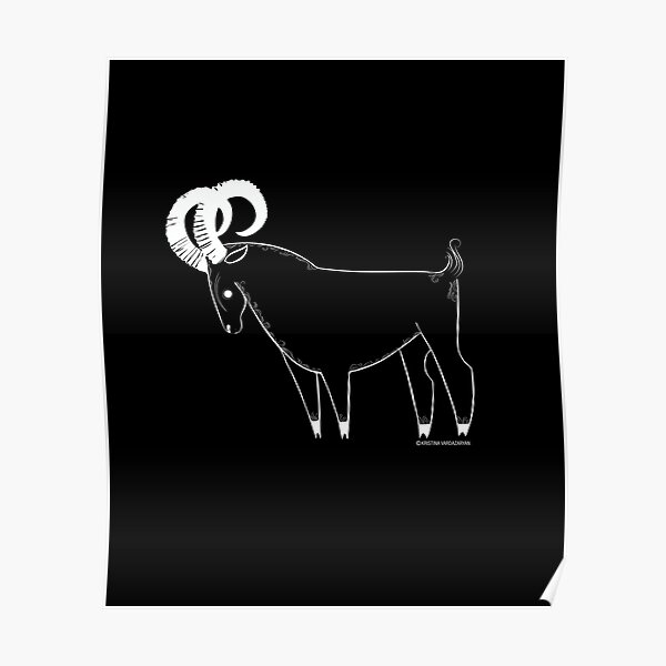 Aries Zodiac Sign Poster