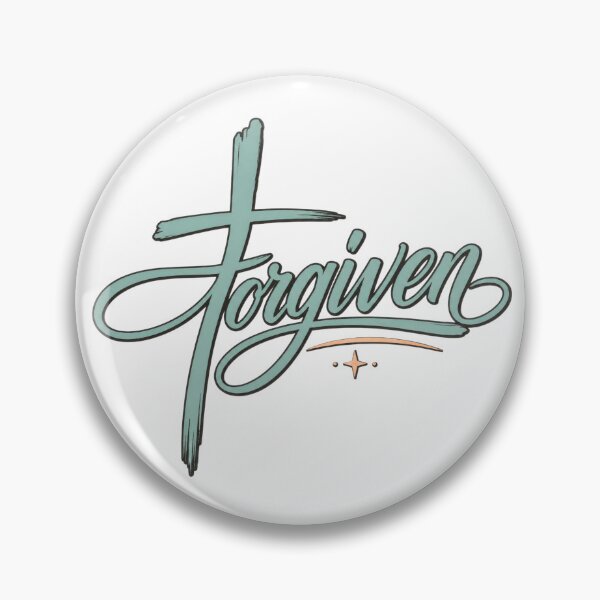 Item preview, Forgiven Cross Christian Script designed and sold by TheLampClothing.