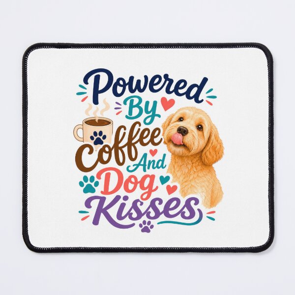 Item preview, Powered By Coffee And Dog Kisses designed and sold by INVITOARTE.