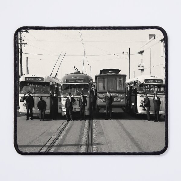 Item preview, Historic San Francisco Municipal Railway Fleet Portrait designed and sold by PIXEL POP DESIGNS - Beyond the Norm!.