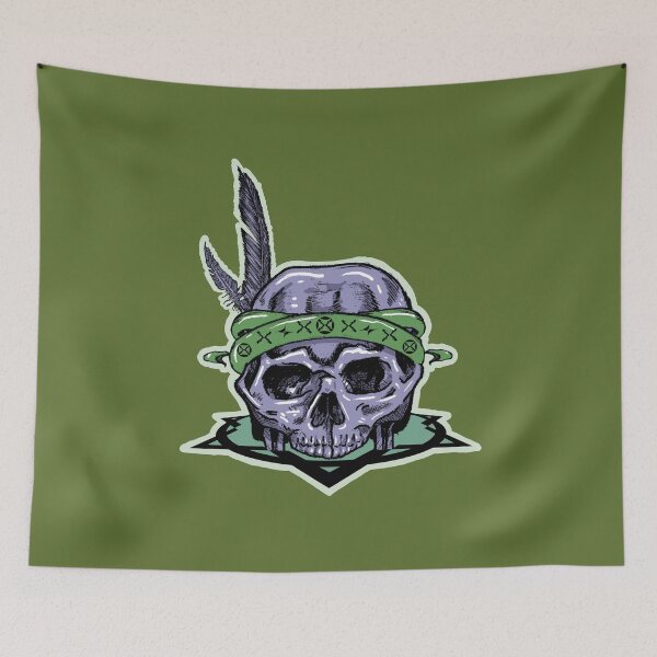 Item preview, Vintage Skull Emblem Design | Dark Alternative Tattoo Style Graphic designed and sold by Half Mess.