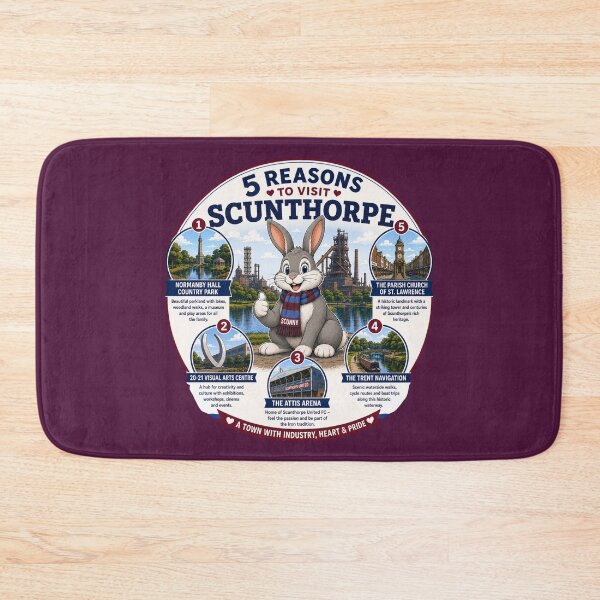 Item preview, 5 Reasons to Visit Sculthorpe T-Shirt designed and sold by TheThriftyBrit.
