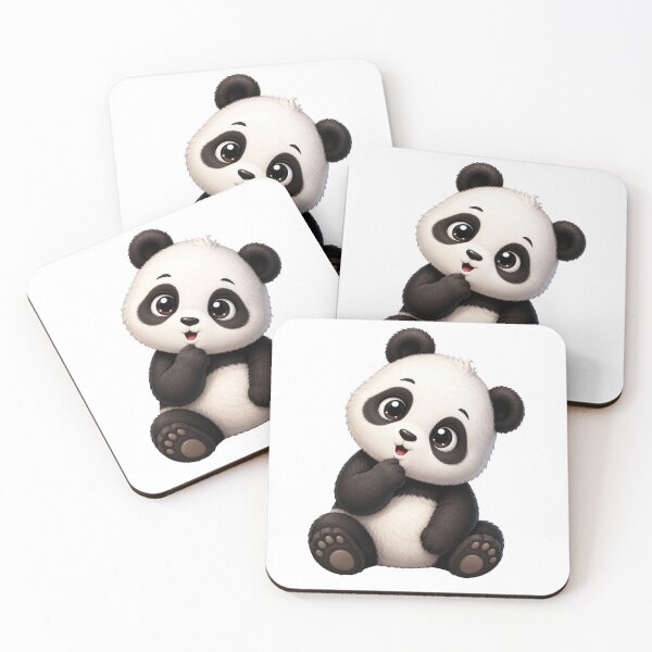 Item preview, Curious Baby Panda Sticker | Cute Animal Cartoon designed and sold by Creativeeworld777.