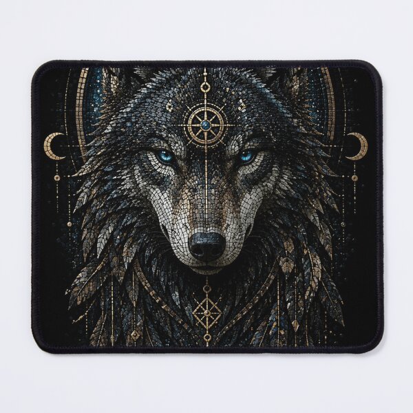 Item preview, Mosaic, MicroMosaic, WolfArt, Tribal, Mystic, Geometric, Sacred, Animal, Streetwear, Nature, Gothic designed and sold by JcAbstractArt.