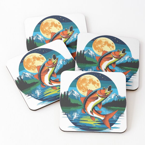 Item preview, Jumping Fish Under the Moon: Night Magic in the Forest designed and sold by Mau05store.