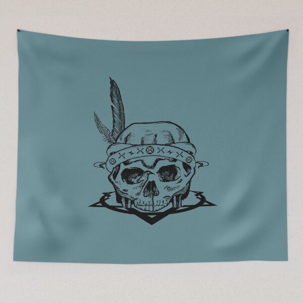 Item preview, Vintage Skull Emblem Design | Dark Alternative Tattoo Style Graphic designed and sold by Half Mess.