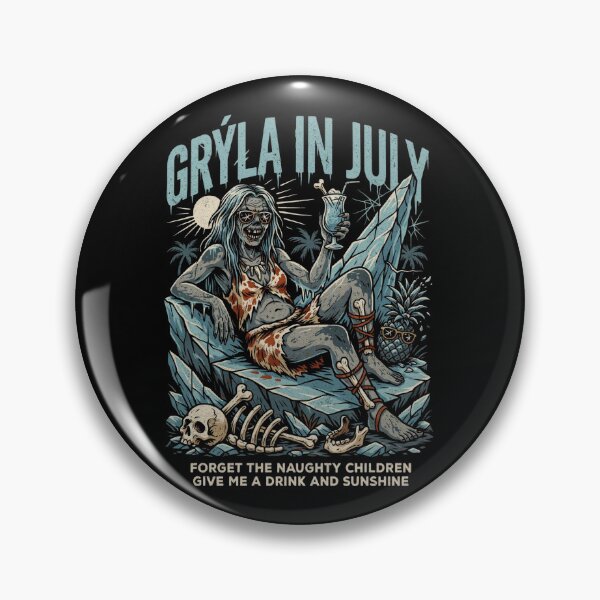 Item preview, Grýla In July – Icelandic Christmas Witch Horror Funny Summer Shirt Norse Folklore Gift V1 designed and sold by DarylWelsh2024.