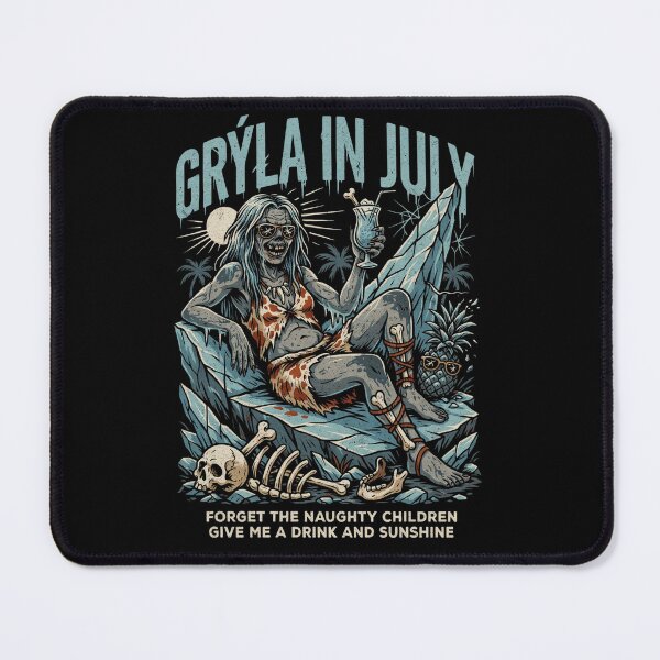 Item preview, Grýla In July – Icelandic Christmas Witch Horror Funny Summer Shirt Norse Folklore Gift V1 designed and sold by DarylWelsh2024.