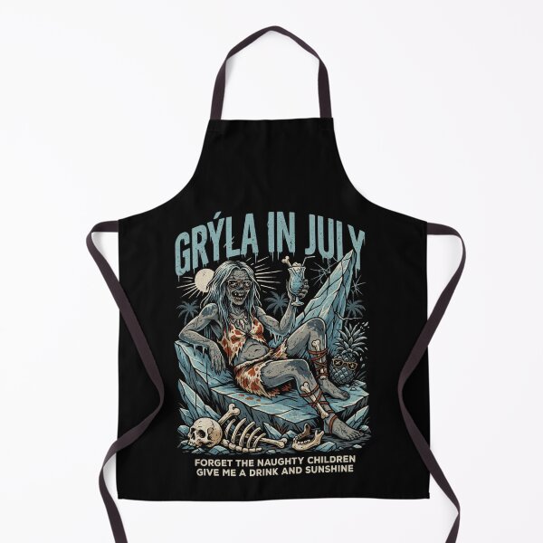 Item preview, Grýla In July – Icelandic Christmas Witch Horror Funny Summer Shirt Norse Folklore Gift V1 designed and sold by DarylWelsh2024.
