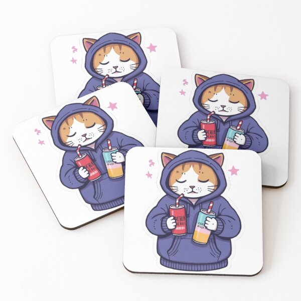 Item preview, No Sleep Just Gaming Cat Sticker designed and sold by Stylestickers55.
