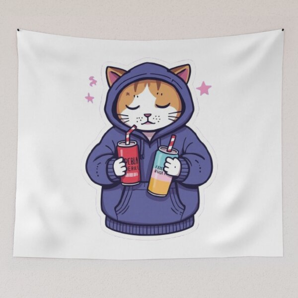 Item preview, No Sleep Just Gaming Cat Sticker designed and sold by Stylestickers55.