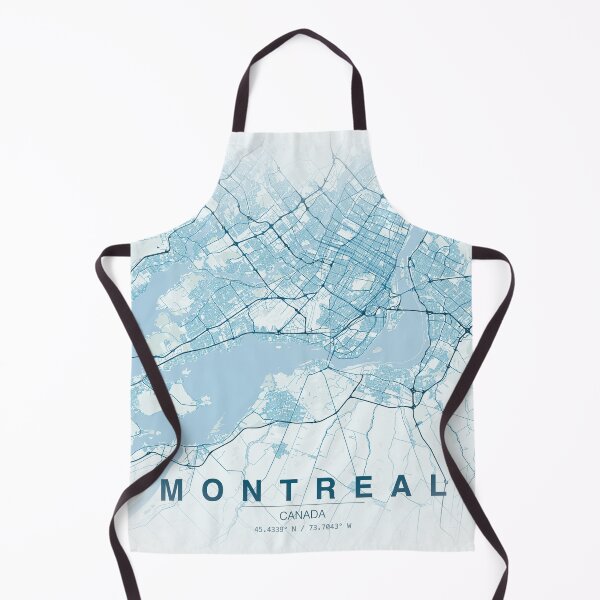 Item preview, Montréal, Ontario, Canada map illustration designed and sold by Roxane Bay.
