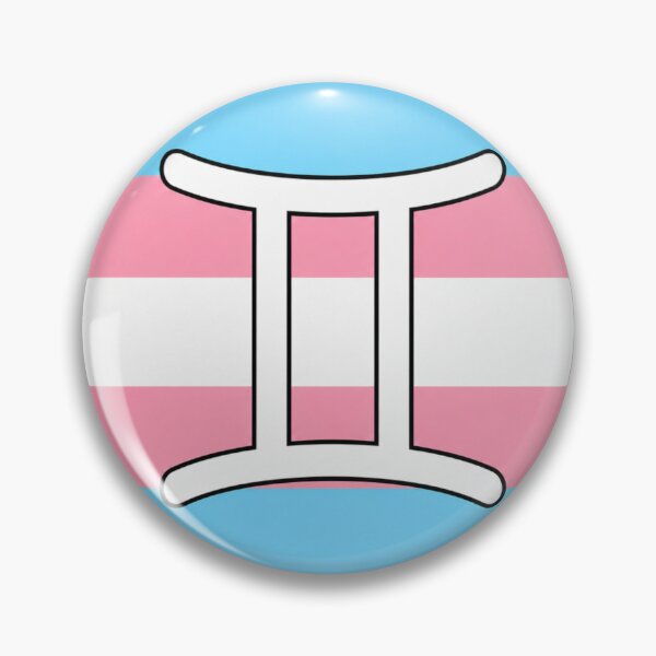 Item preview, Gemini Trans Pride Symbol  designed and sold by MandiDaniDesign.
