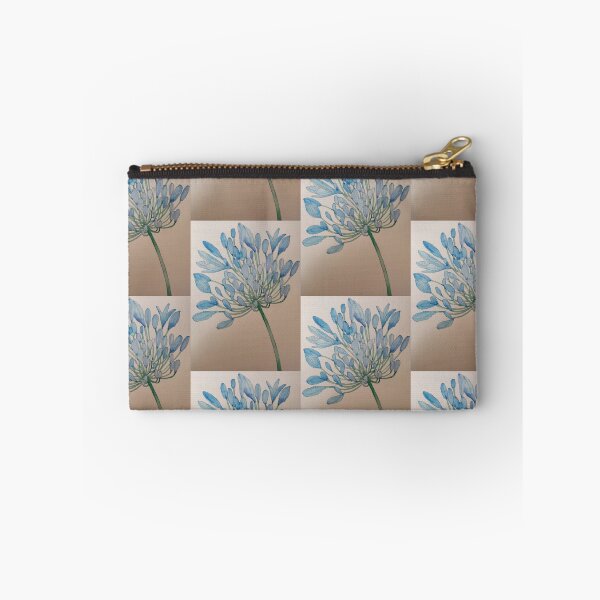 Item preview, Pthalo blue Agapanthus flower watercolour painting  designed and sold by esvb.