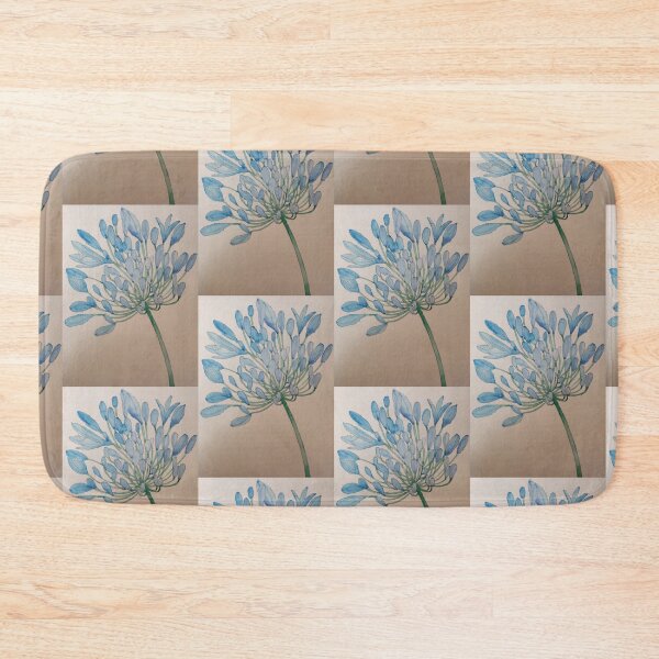 Item preview, Pthalo blue Agapanthus flower watercolour painting  designed and sold by esvb.