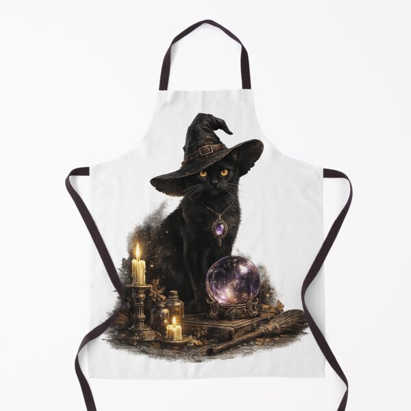 Item preview, Black Cat With Witch Hat designed and sold by VelarisMoon.