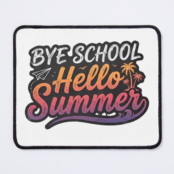 Item preview, Bye School Hello Summer – Retro Last Day of School designed and sold by positivitymed.