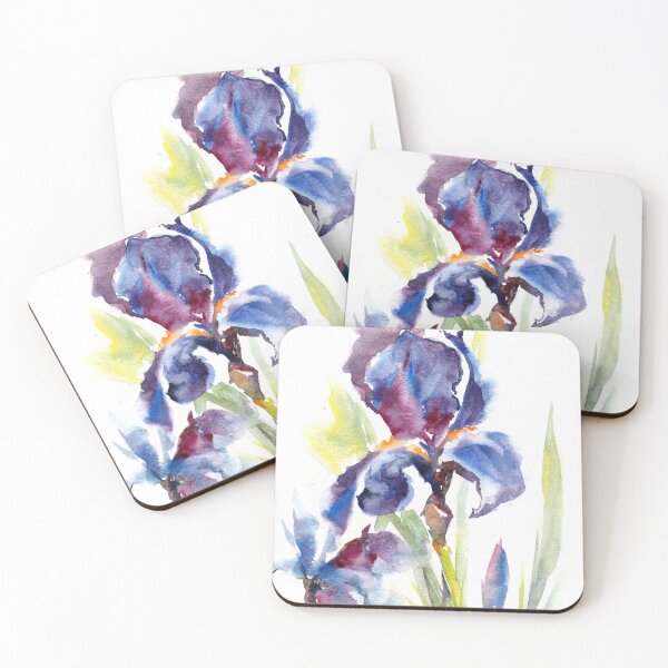Item preview, Elegant Watercolor Iris Flowers designed and sold by CanotStop.