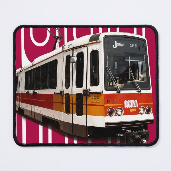 Item preview, MUNI Metro Light Rail Poster – San Francisco Transit Icon designed and sold by PIXEL POP DESIGNS - Beyond the Norm!.