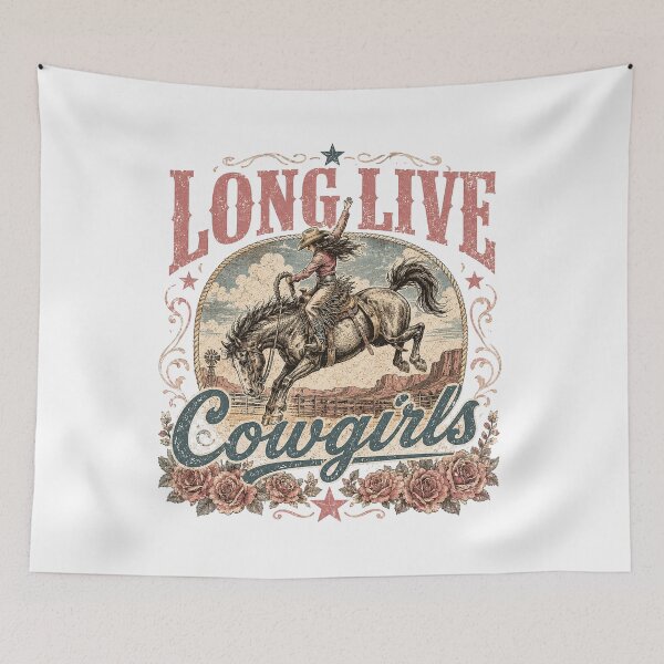 Item preview, Long live cowgirls rodeo spirit designed and sold by Side Quest Co..