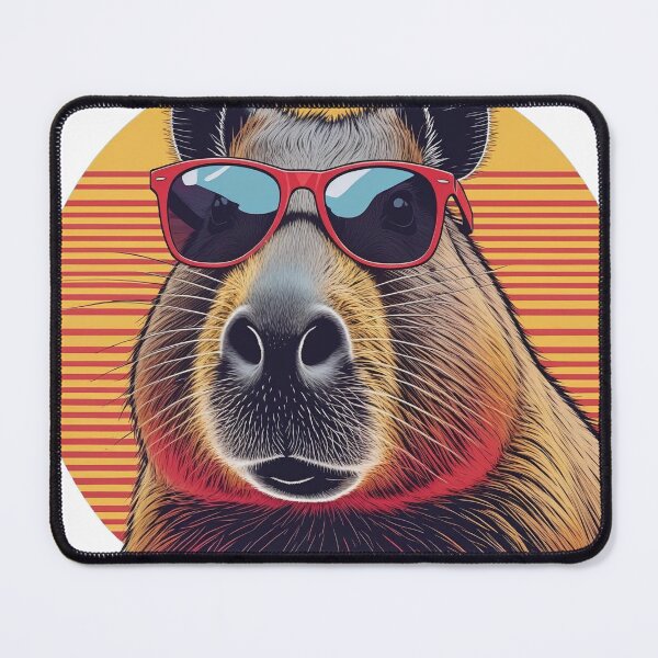 Item preview, Capybara Cool: The King of Relaxation with Glasses designed and sold by Mau05store.