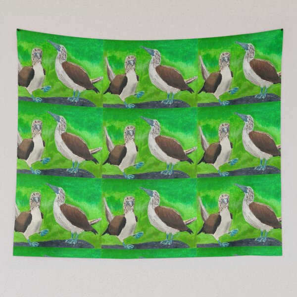 Item preview, Blue-footed Booby duo designed and sold by woodland-towers.