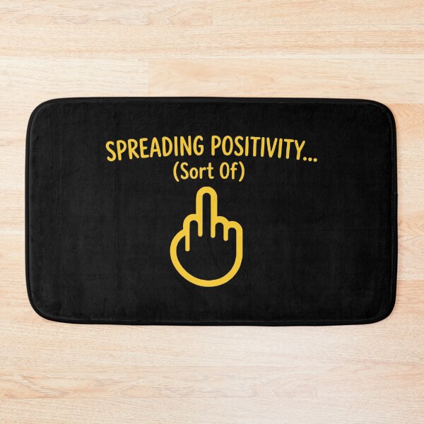 Item preview, Funny Spreading Positivity Sort Of Sarcastic Middle Finger designed and sold by Amir Faysal.
