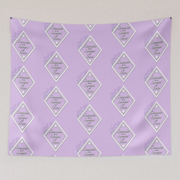 Item preview, Lavender, purple flowers, white frame designed and sold by RedPoppyStudio.