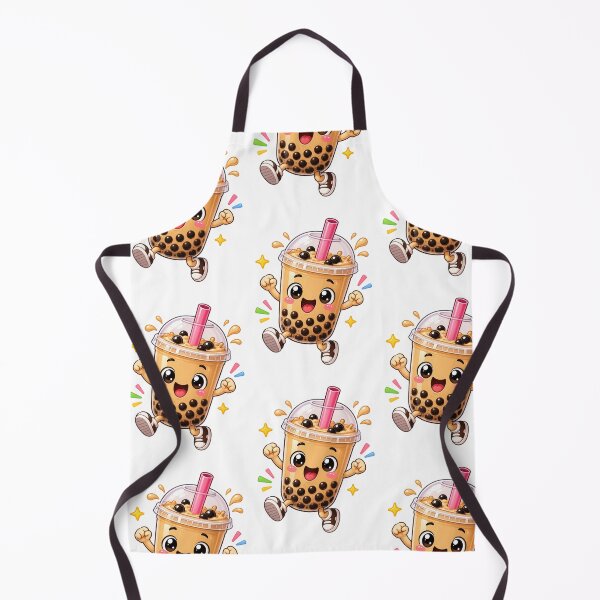 Item preview, Happy Bubble Tea Sticker | Cute Boba Cartoon designed and sold by Creativeeworld777.