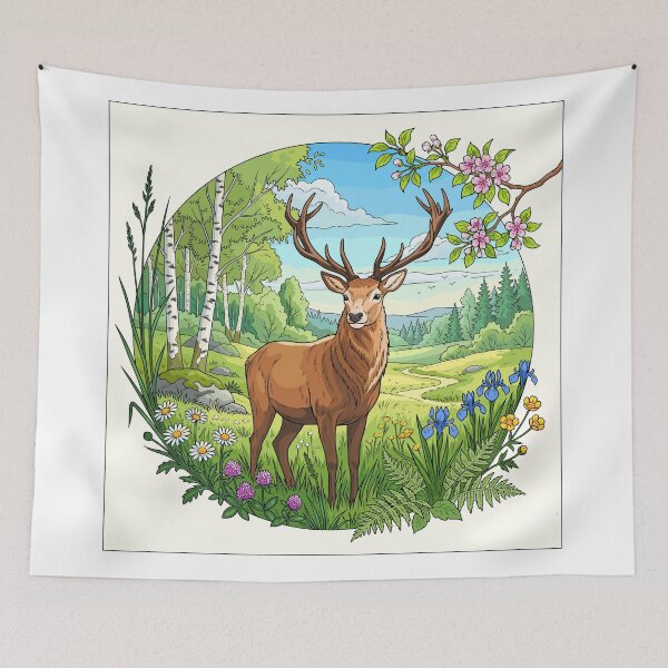 Item preview, Fairytale Deer designed and sold by Alla Gill.