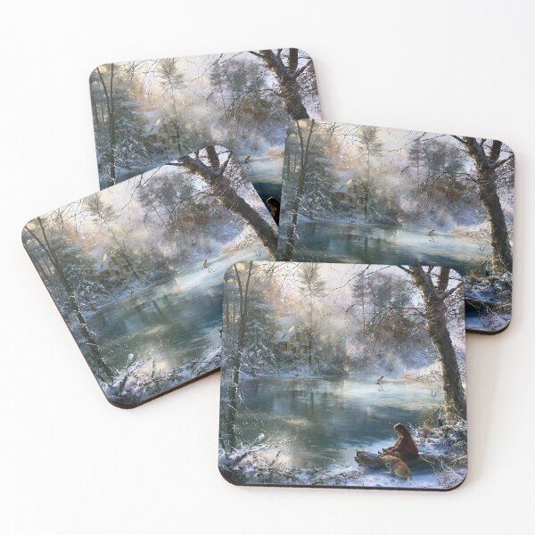 Item preview, "Winter Whispers on Frozen Pond" designed and sold by SkyKing Ron.