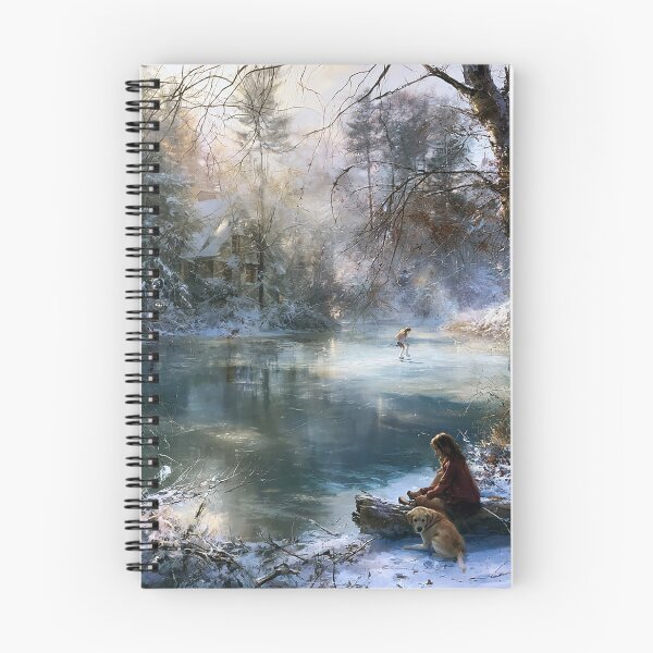 Item preview, "Winter Whispers on Frozen Pond" designed and sold by SkyKing Ron.