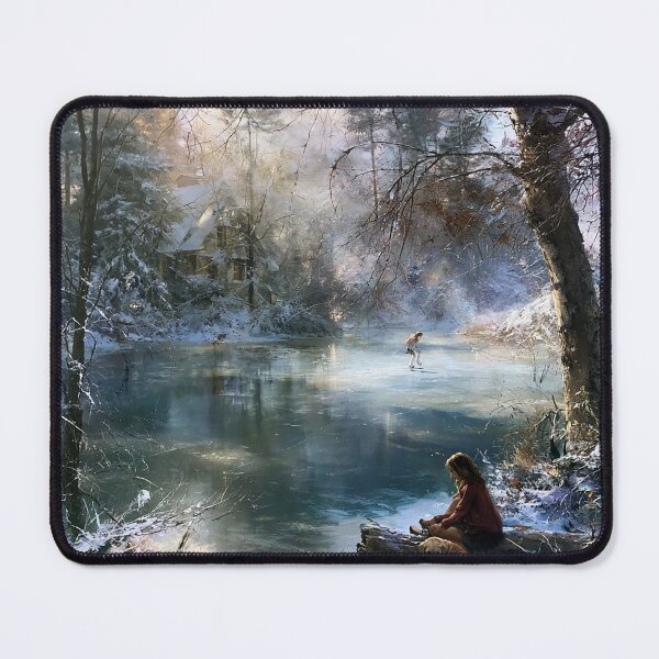 Item preview, "Winter Whispers on Frozen Pond" designed and sold by SkyKing Ron.