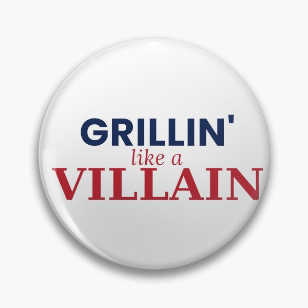 Item preview, Grillin Like A Villain Funny 4th Of July BBQ Tee designed and sold by 7Four1 Designs.