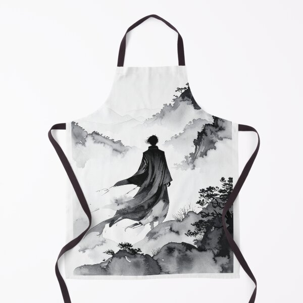 Item preview, Wanderer in Misty Ink Wash Mountains designed and sold by BetweenForms.