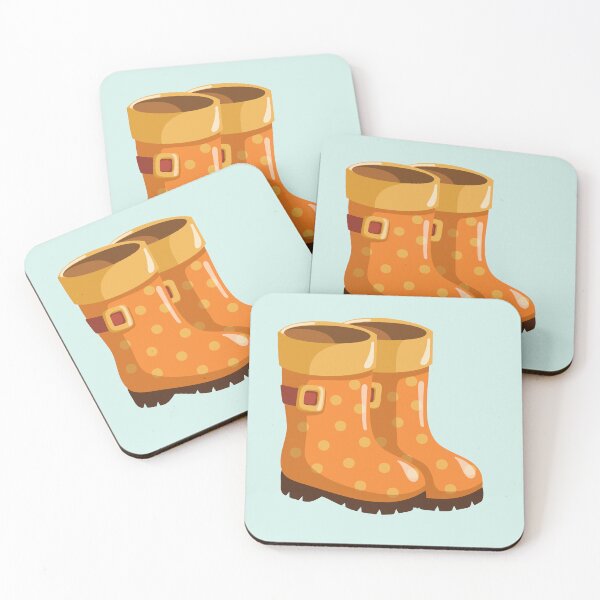 Item preview, Cute Orange Rain Boots designed and sold by EvLip-Artist.