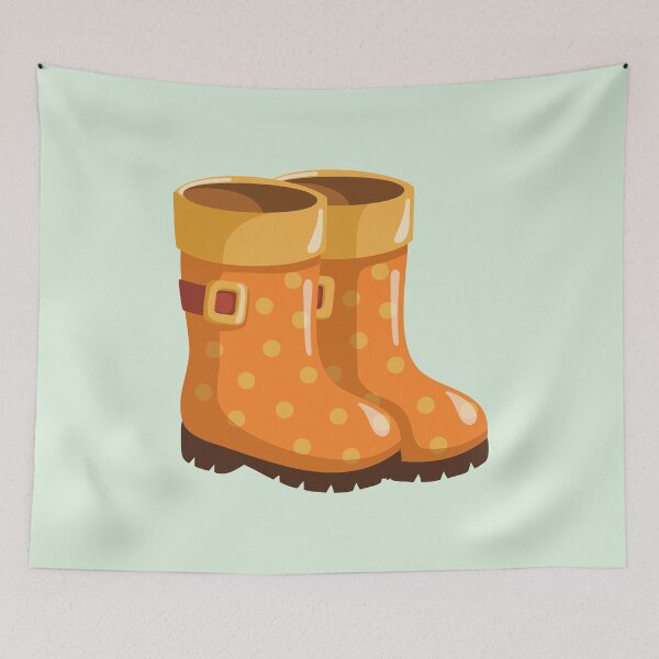 Item preview, Cute Orange Rain Boots designed and sold by EvLip-Artist.