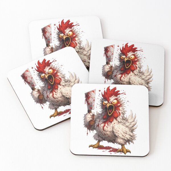 Item preview, Unhinged Chicken – Bloody Horror Poultry Art designed and sold by Altered Array, LLC.
