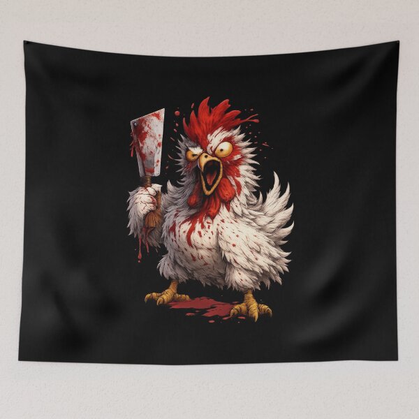 Item preview, Unhinged Chicken – Bloody Horror Poultry Art designed and sold by Altered Array, LLC.
