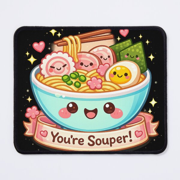 Item preview, You're Souper! Cute Kawaii Ramen Bowl designed and sold by Dreamy fantasy design.