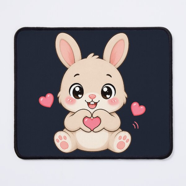Item preview, Cute Kawaii Bunny Making Heart designed and sold by Seculinator.