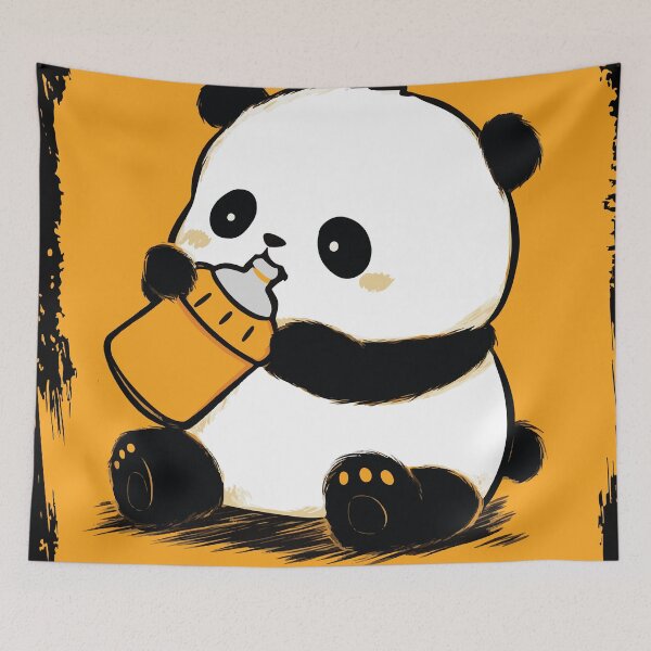 Item preview, Baby Panda with Bottle designed and sold by ClubVacay.