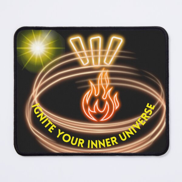 Item preview, Ignite Your Inner Universe - Cosmic Neon Flame Aesthetic Art designed and sold by alalame.