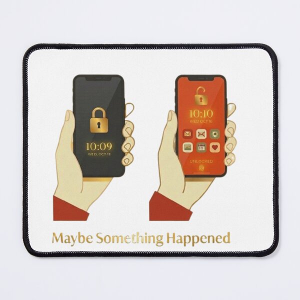 Item preview, Maybe Something Happened Funny Phone Addiction Checking Screen Illustration designed and sold by Northern Glow Art.