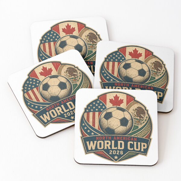 Item preview, Vintage 2026 World Cup North America Football Emblem Tee designed and sold by Ahmed Nedji.
