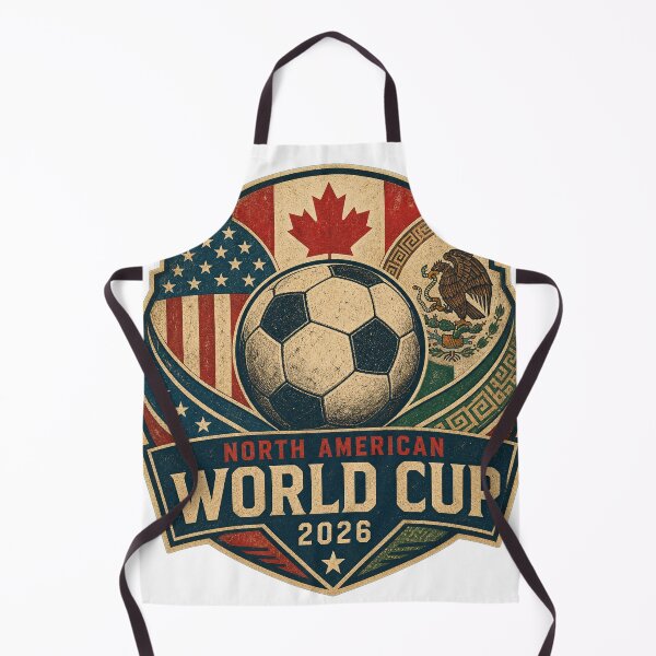 Item preview, Vintage 2026 World Cup North America Football Emblem Tee designed and sold by Ahmed Nedji.
