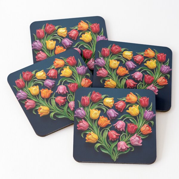 Item preview, Heart of Tulips designed and sold by Alla Gill.